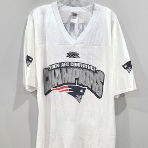NFL New England Patriots Super Bowl XXXIX Champions Tom Brady 12 Jersey Mens L